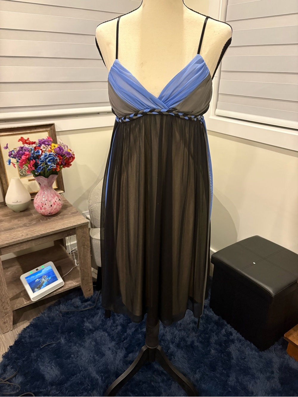 Tristan Color-Block Babydoll Dress – Size TP/XS